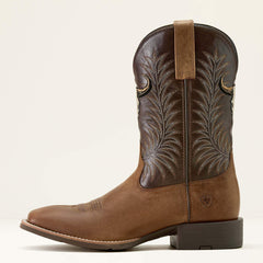 Sport Steer Skull Wide Square Toe Cowboy Boot-Ariat