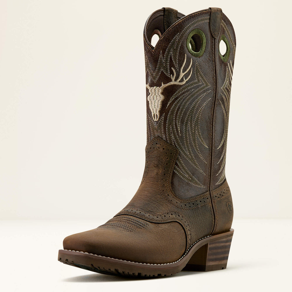 Hybrid Roughstock Antler Cowboy Boot-Ariat