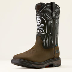 WorkHog XT Bolt Skull Waterproof Wide Square Toe Work Boot-Ariat