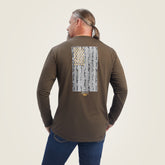 Rebar Workman Reflective Flag Graphic T-Shirt-Ariat