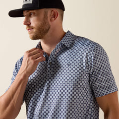 All Over Print Fitted Polo-Ariat