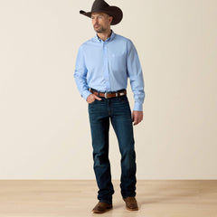 Wrinkle Free Solid Classic Fit Shirt-Ariat