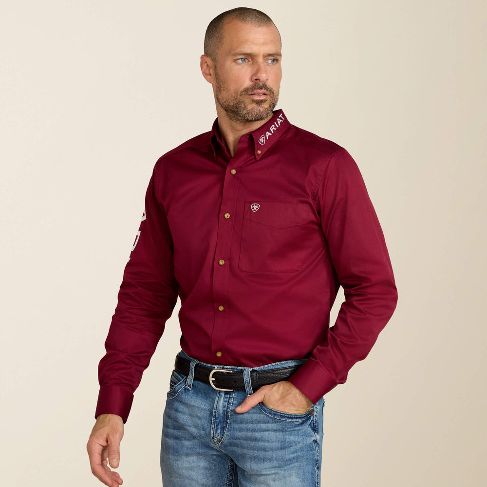 Team Logo Twill Fitted Shirt-Ariat