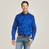 Solid Twill Fitted Shirt-Ariat