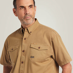 Rebar Washed Twill Work Shirt-Ariat
