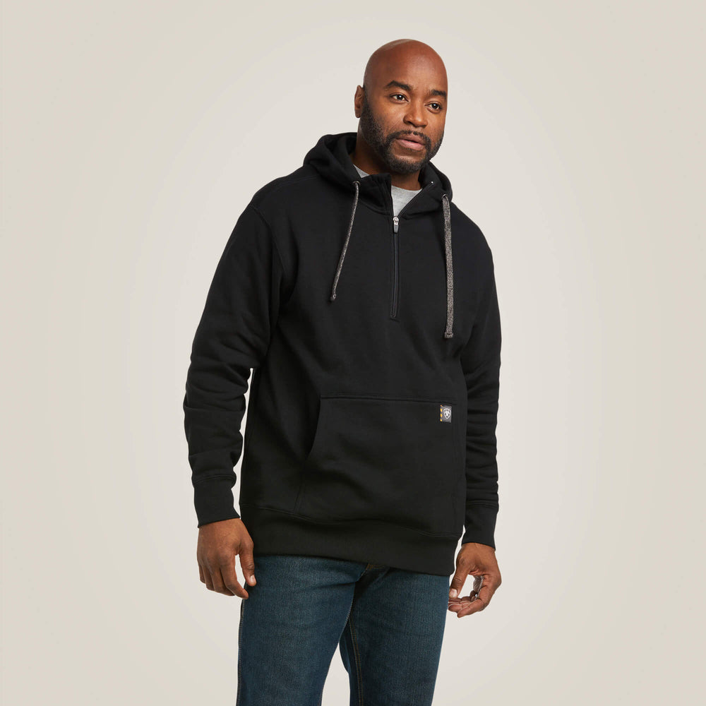Rebar Workman 1/4 Zip Hoodie-Ariat