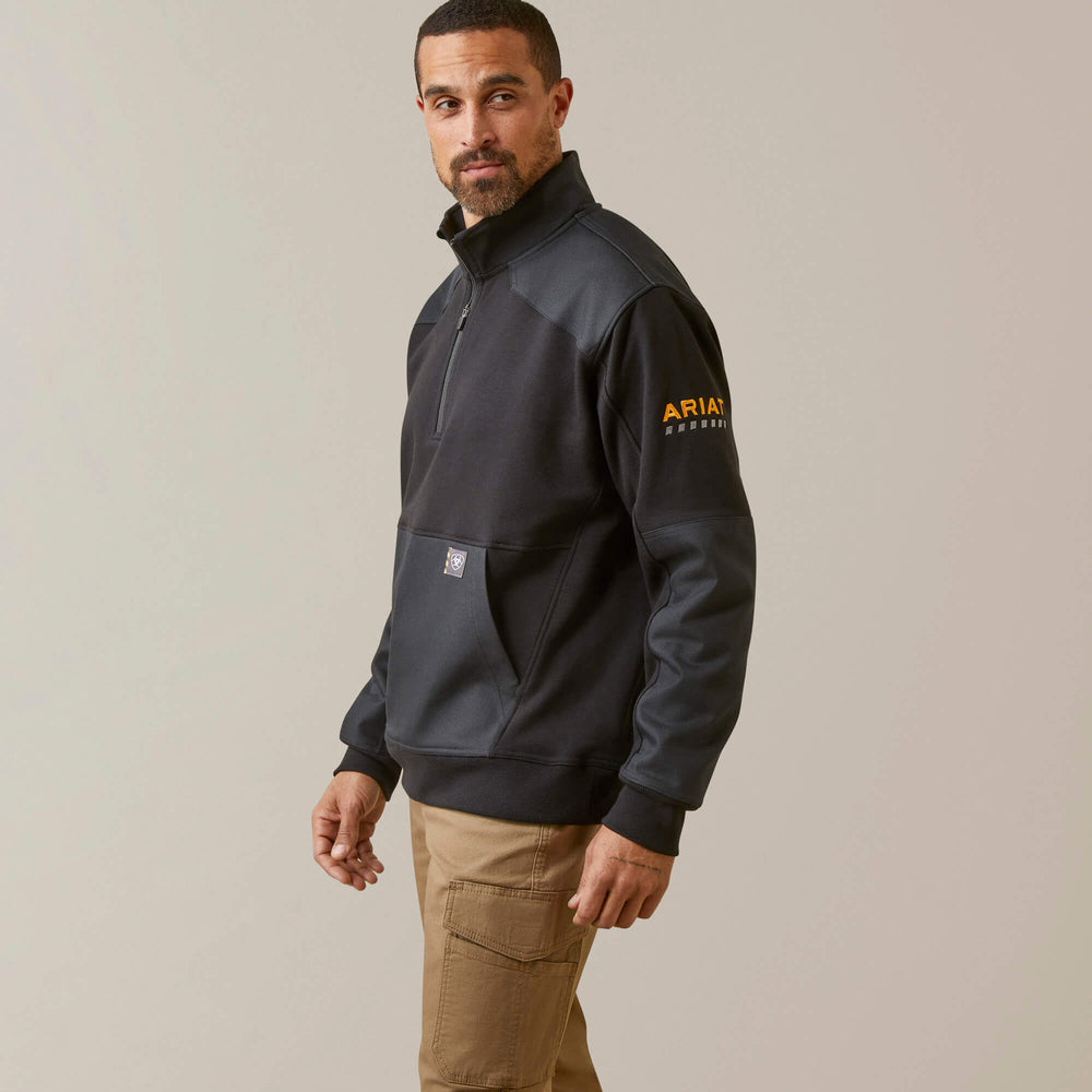 Rebar Workman Duracanvas 1/4 Zip Sweatshirt-Ariat
