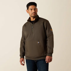 Rebar Workman Duracanvas 1/4 Zip Sweatshirt-Ariat