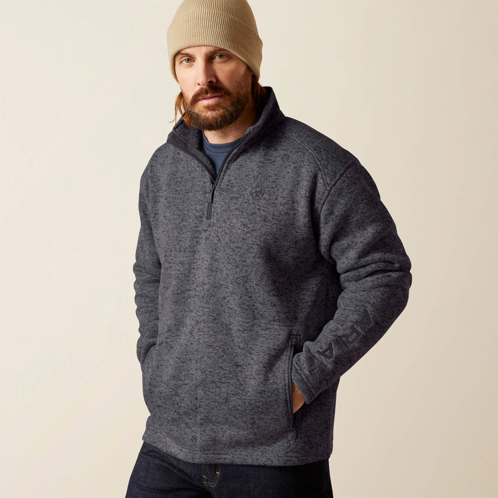 Caldwell Logo 1/4 Zip Sweater-Ariat