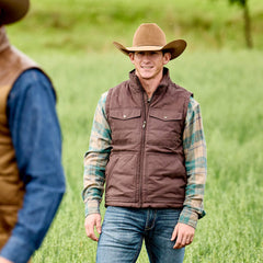 Western Quilted Vest-Ariat