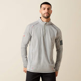 FR Combat Stretch Patriot 1/4 Zip Work Shirt-Ariat