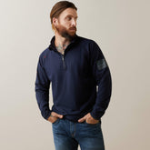 FR Combat Stretch Patriot 1/4 Zip Work Shirt-Ariat