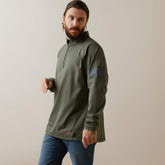 FR Combat Stretch Patriot 1/4 Zip Work Shirt-Ariat