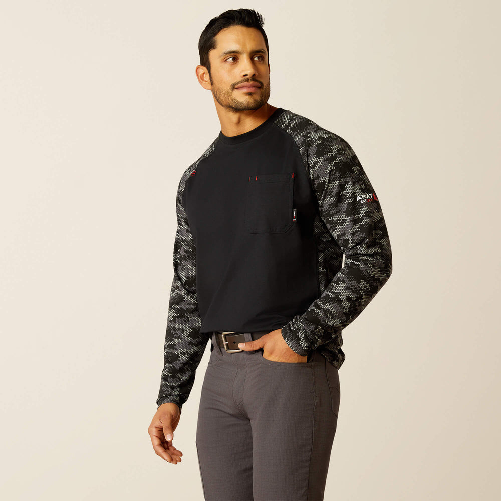 FR AC Stretch Camo Baseball T-Shirt-Ariat