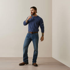 FR Air Refinery Row Graphic Henley Top-Ariat