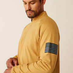 FR Combat Stretch Patriot 1/4 Zip Work Shirt-Ariat