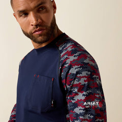 FR AC Stretch Camo Baseball T-Shirt-Ariat