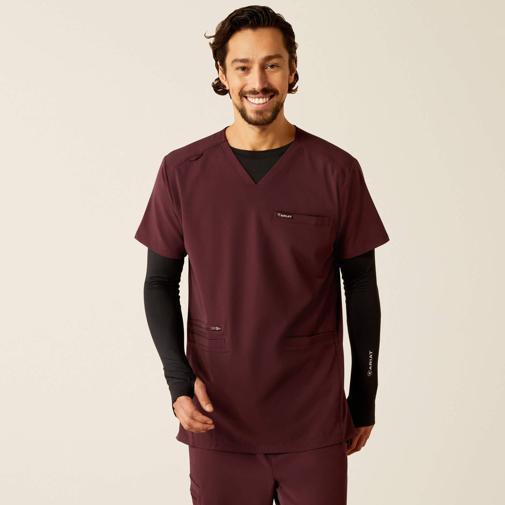 Derham 6 Pocket Scrub Top-Ariat