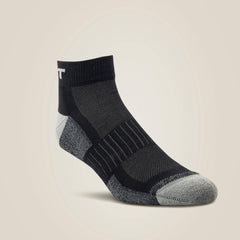 High Performance Quarter Crew Tek Work Sock 3 Pair Pack-Ariat