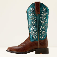 Round Up Holly Wide Square Toe Western Boot-Ariat