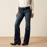 Trouser Mid Rise Stretch Entwined Wide Leg Jean-Ariat