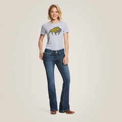 R.E.A.L. Mid Rise Arrow Fit Stretch Shayla Boot Cut Jean-Ariat
