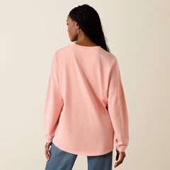 Canvas Oversized Long Sleeve T-Shirt-Ariat