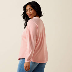 Canvas Oversized Long Sleeve T-Shirt-Ariat