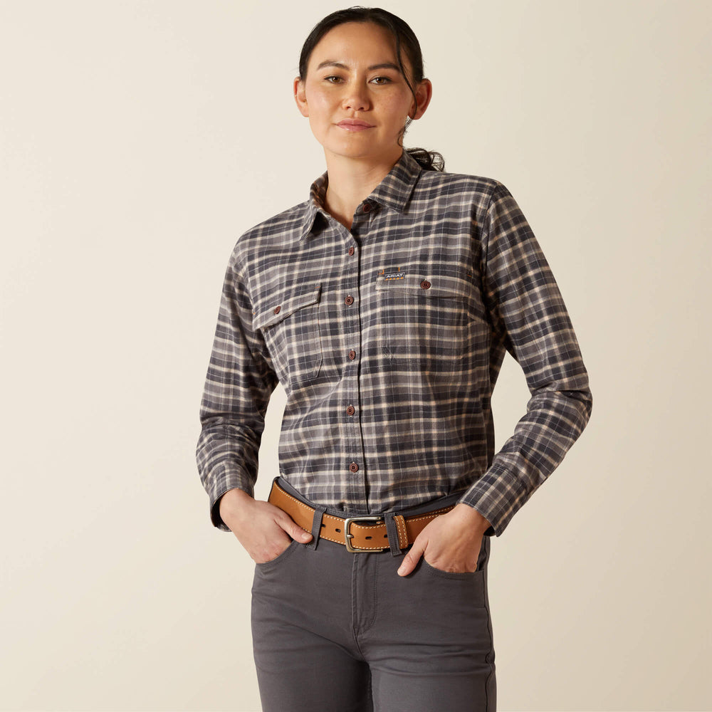 Rebar Flannel DuraStretch Work Shirt-Ariat