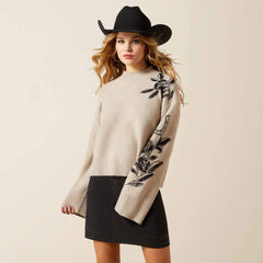 All In Embellished Sweater-Ariat