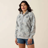 Sapphire 1/2 Zip Sweatshirt-Ariat