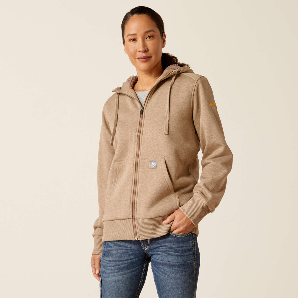 Rebar All-Weather Sherpa Full Zip Hoodie-Ariat