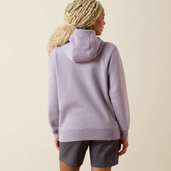 Rebar Lightweight Logo 1/2 Zip Hoodie-Ariat
