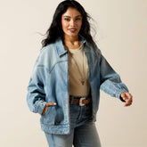 Cheyenne Denim Bomber Jacket-Ariat