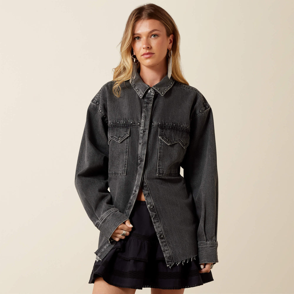Lux Oversized Denim Jacket-Ariat