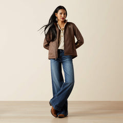 Ariat Logo Softshell Faux Leather Jacket-Ariat