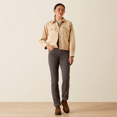 Rebar Cropped Woven Shirt Jacket-Ariat