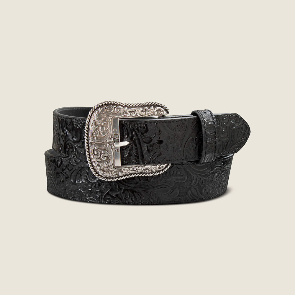 Floral Embossed Rope Belt-Ariat