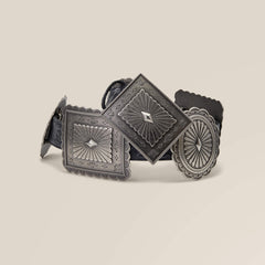 Oval and Rectangle Concho Belt-Ariat