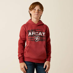 Ariat Liquid Stamp Flag Hoodie-Ariat