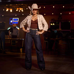 Ultra High Rise Tomboy Western Utility Wide Leg Jean-Ariat