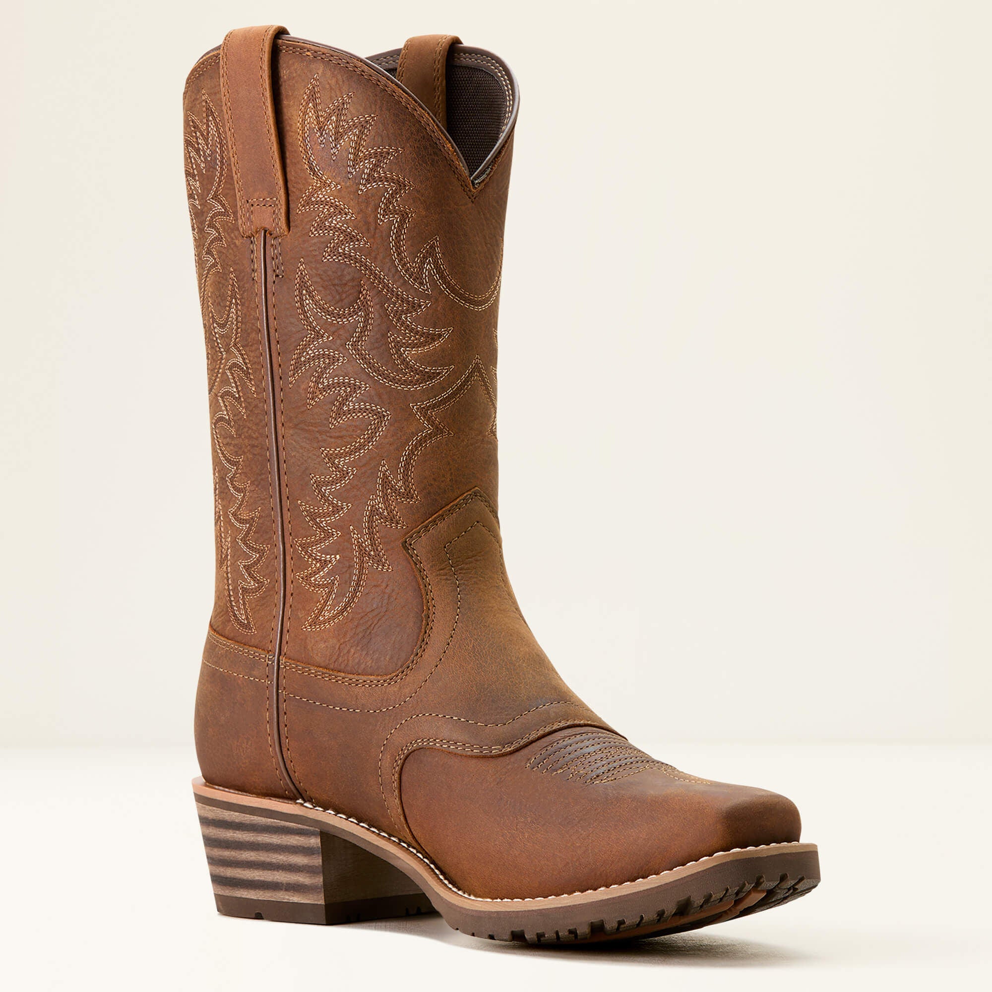 Hybrid Roughstock Square Toe Waterproof Cowboy Boot-Ariat