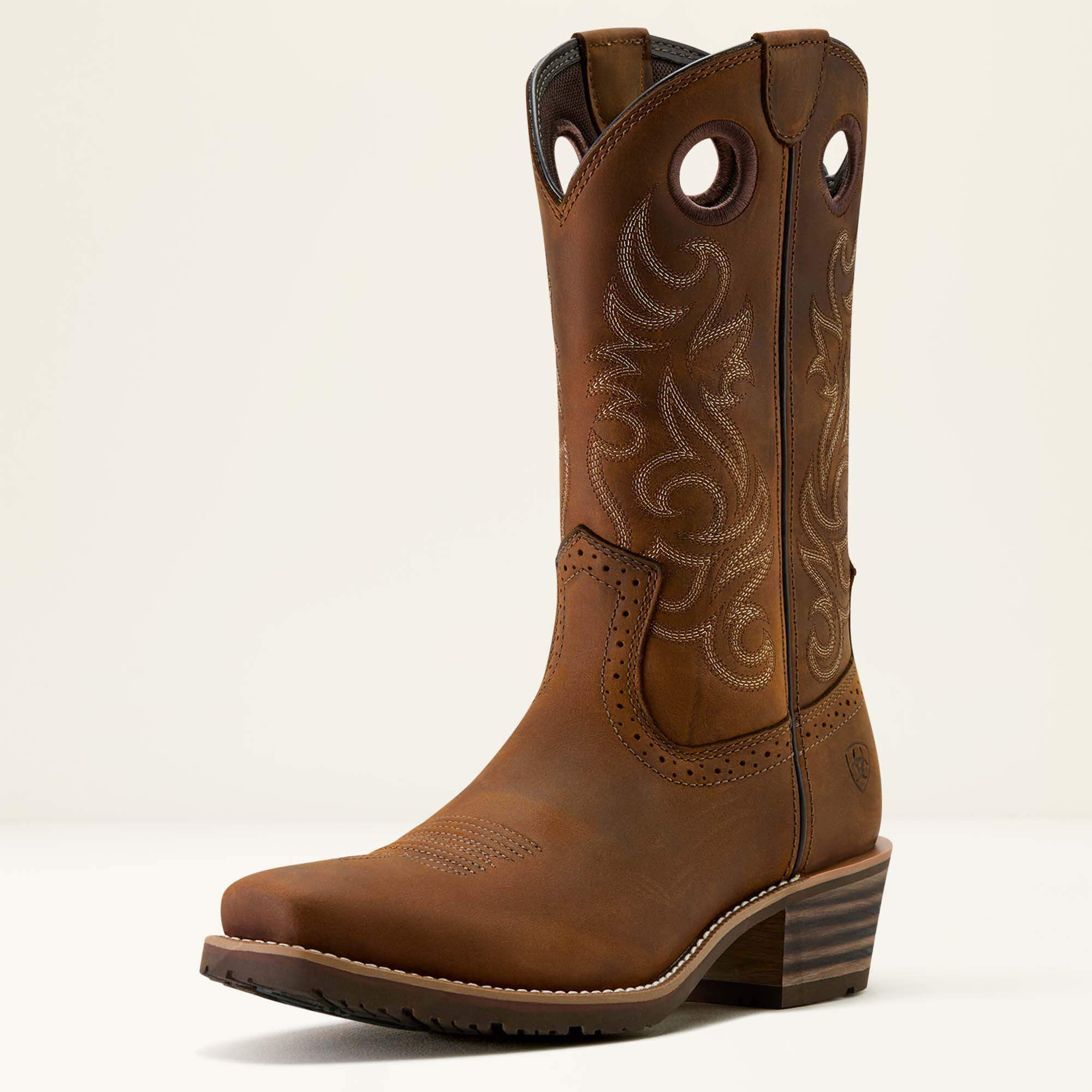 Hybrid Roughstock Square Toe Cowboy Boot-Ariat