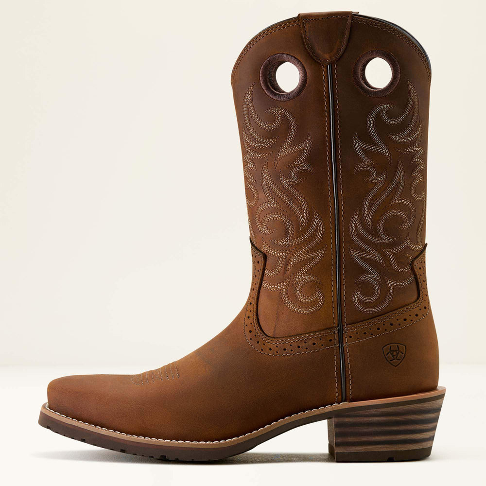 Hybrid Roughstock Square Toe Cowboy Boot-Ariat