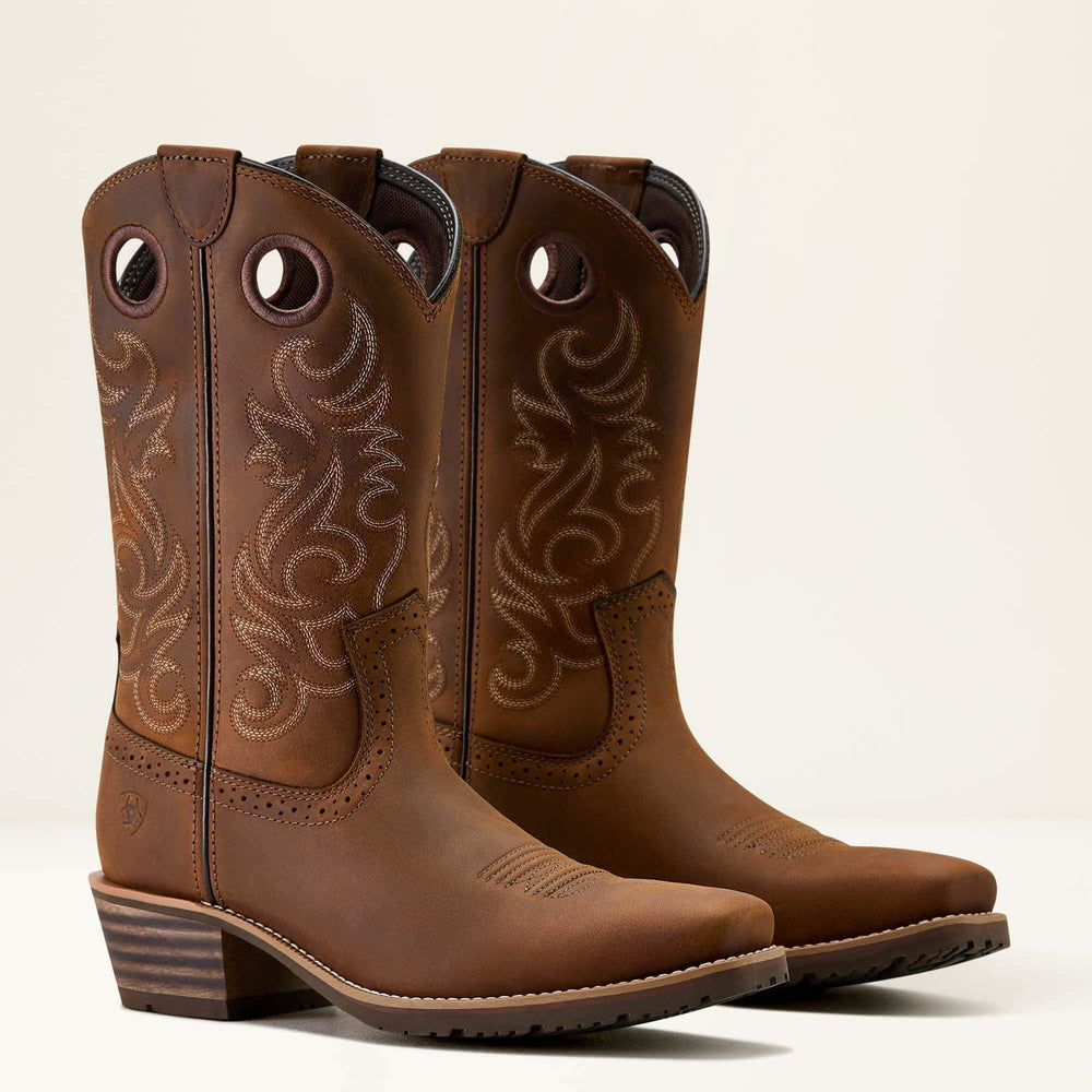 Hybrid Roughstock Square Toe Cowboy Boot-Ariat