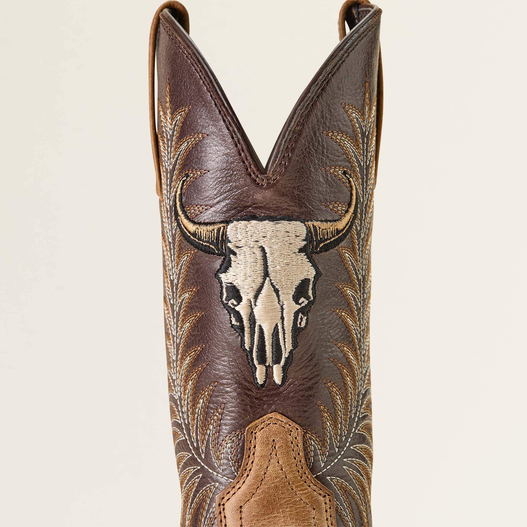 Sport Steer Skull Wide Square Toe Cowboy Boot-Ariat