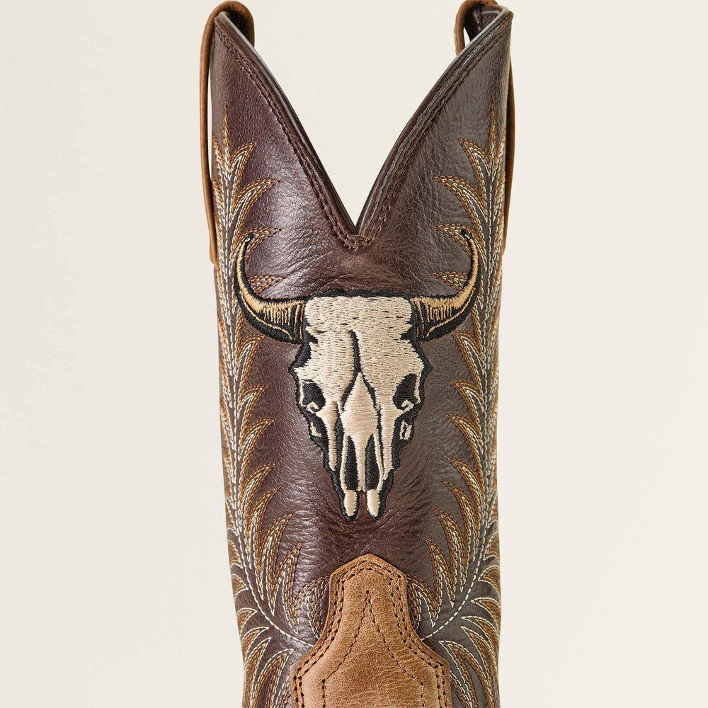 Sport Steer Skull Wide Square Toe Cowboy Boot-Ariat