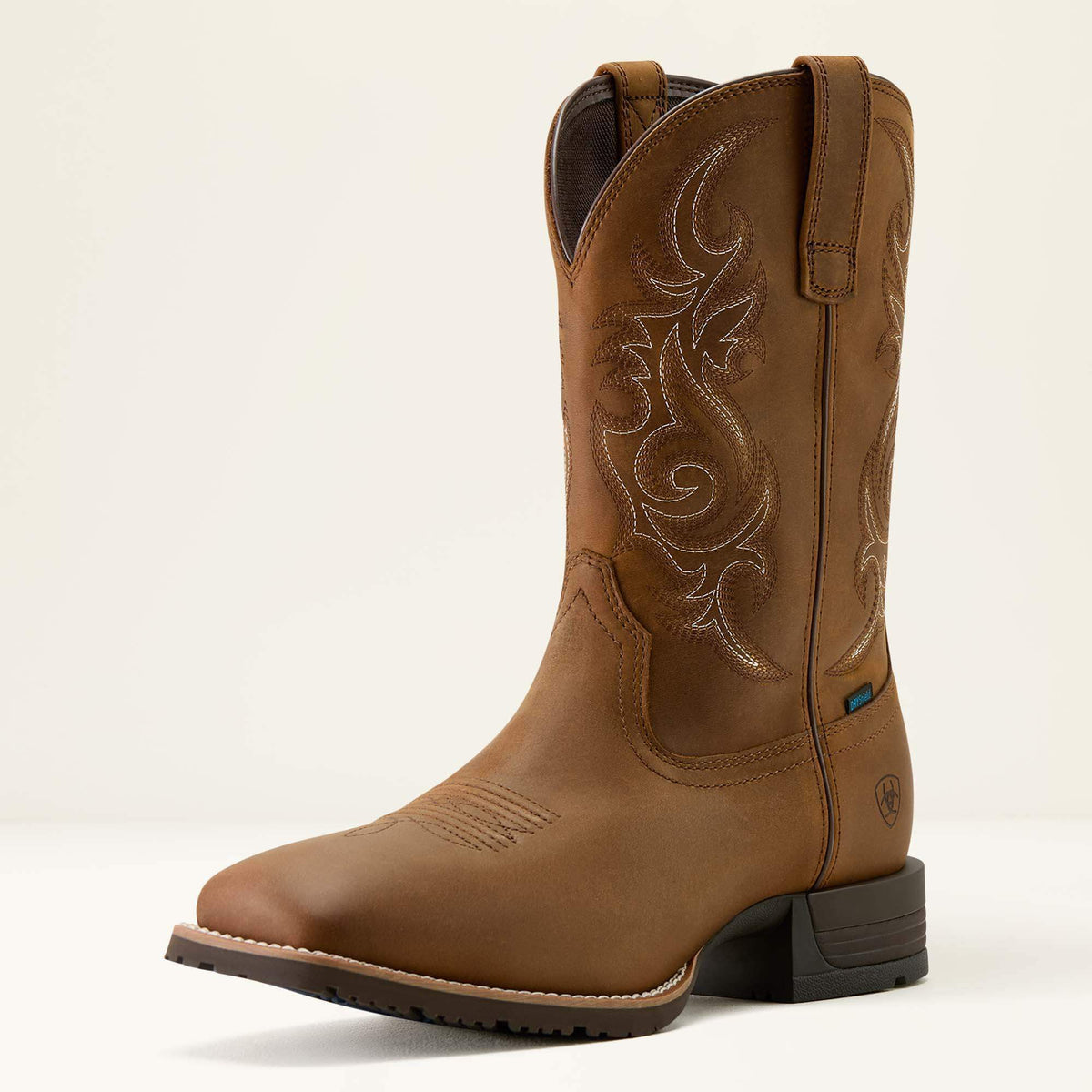 Hybrid Ranchway Waterproof Wide Square Toe Cowboy Boot-Ariat