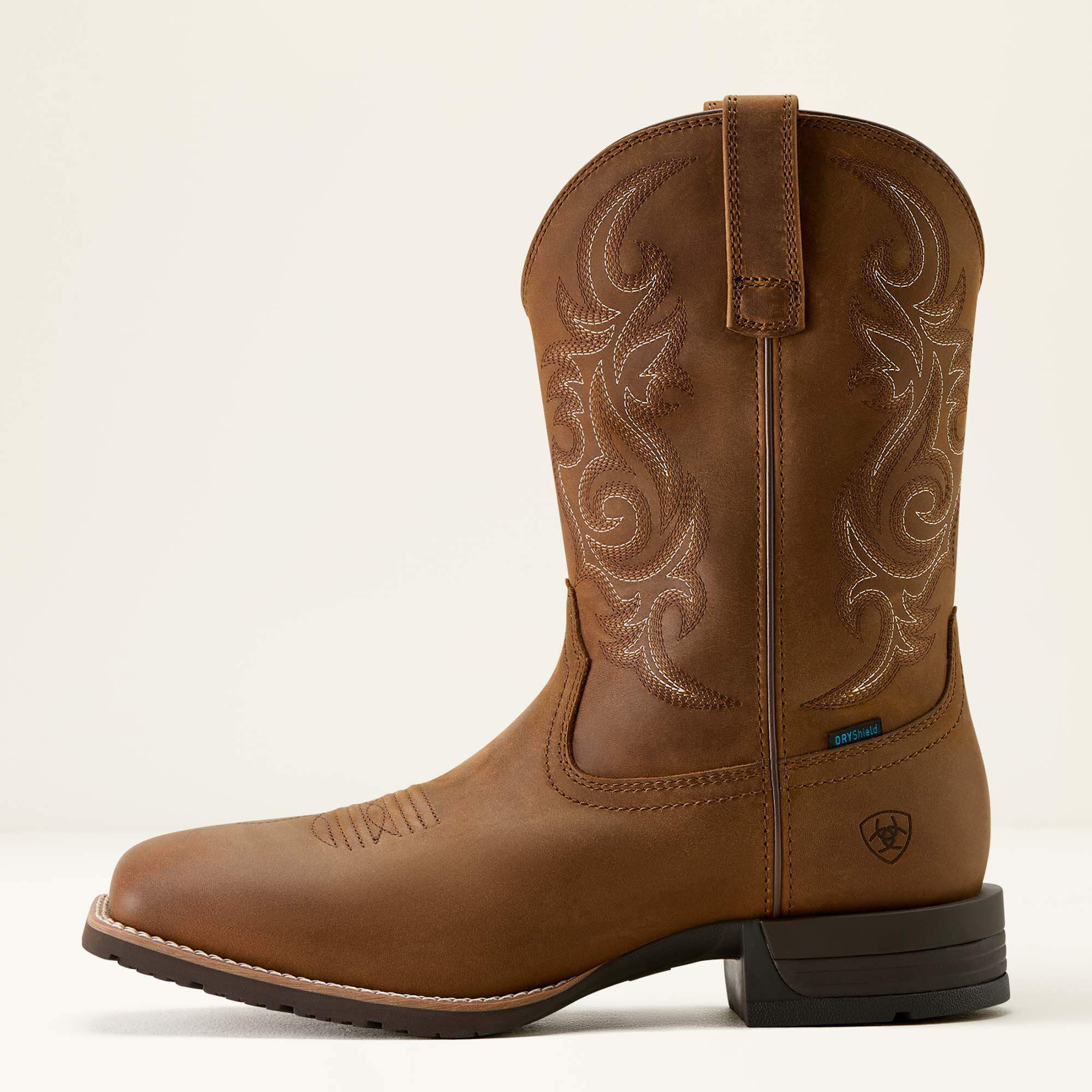 Hybrid Ranchway Waterproof Wide Square Toe Cowboy Boot-Ariat