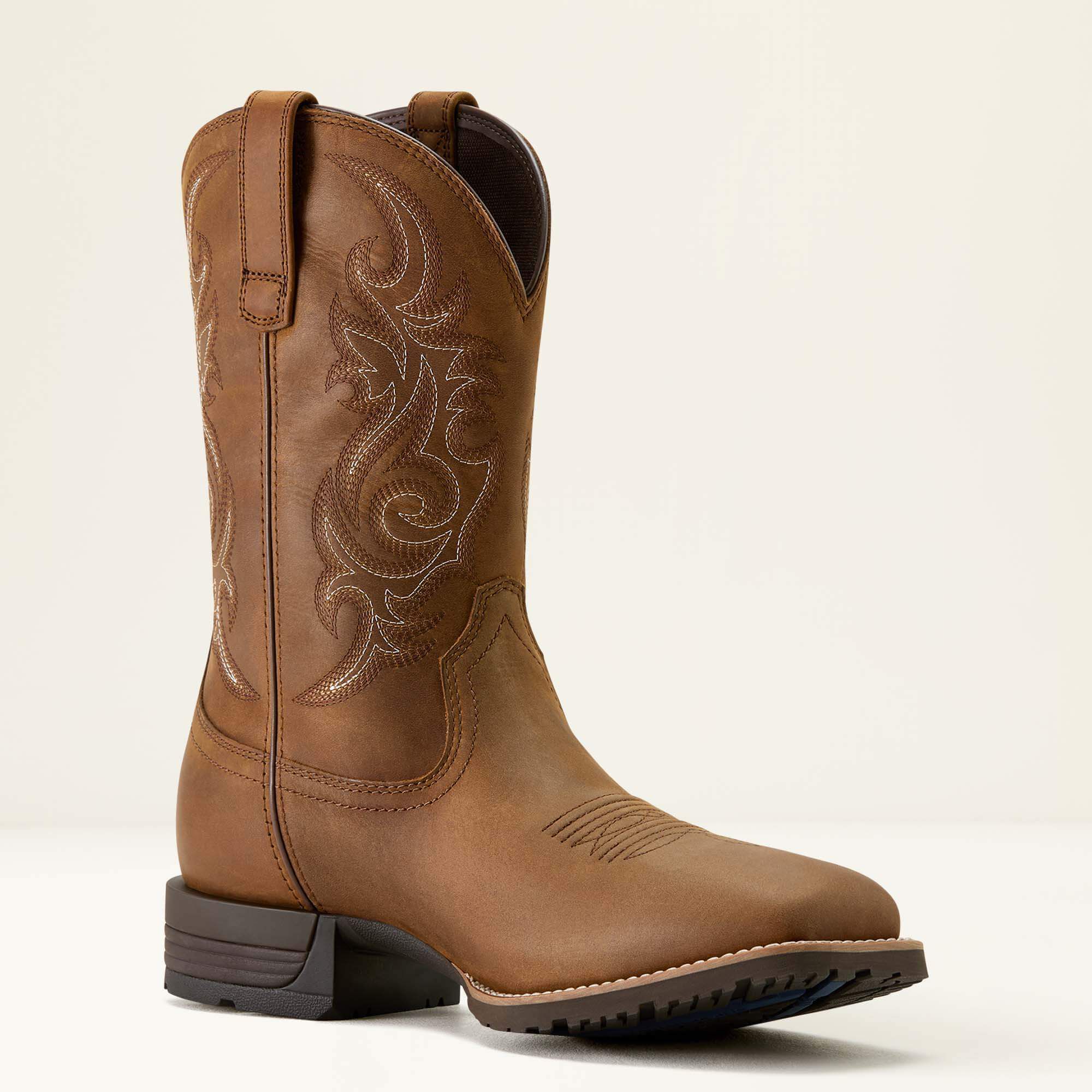Hybrid Ranchway Waterproof Wide Square Toe Cowboy Boot-Ariat